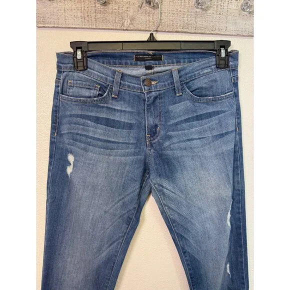Flying Monkey Jeans Distressed Slim Boyfriend Size 27 Mid Rise Casual Denim - Picture 11 of 13